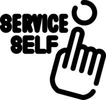 Self Service Creative Icon Design vector