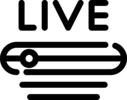 Live Stream Creative Icon Design vector