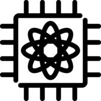 Quantum Computer Creative Icon Design vector