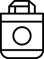Tote Bag Creative Icon Design vector