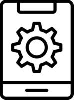 Mobile Setting Creative Icon Design vector