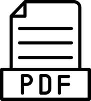 pdf creativo icono diseño vector