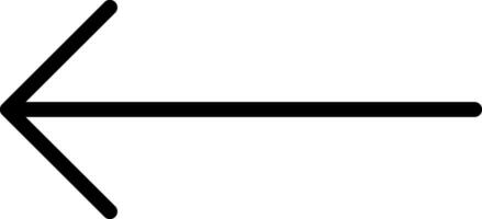 Left Arrow Creative Icon Design vector