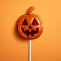 Halloween candy on a stick. High resolution. AI Generative photo