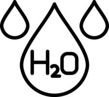 H2O creativo icono diseño vector