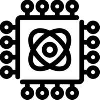 Quantum Technology Creative Icon Design vector
