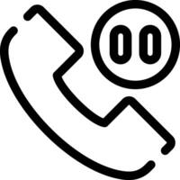 Phone Pause Creative Icon Design vector