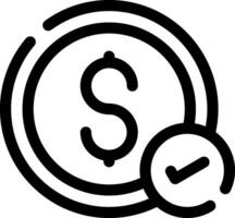 Money Check Creative Icon Design vector