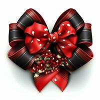 Beautiful and very cute Christmas black red and white. High quality. AI Generative photo