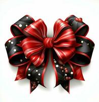 Beautiful and very cute Christmas black red and white. High quality. AI Generative photo