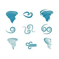 wind icon logo vector illustration