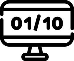 Binary Code Creative Icon Design vector