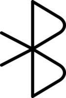 Bluetooth Creative Icon Design vector