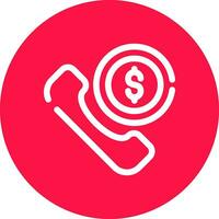 Phone Call Creative Icon Design vector