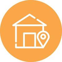 Home Location Creative Icon Design vector