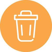 Trash Bin Creative Icon Design vector