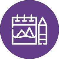 Sketchbook Creative Icon Design vector