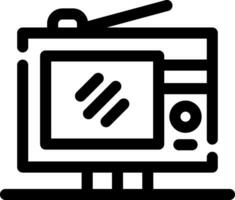 Digital Television Creative Icon Design vector