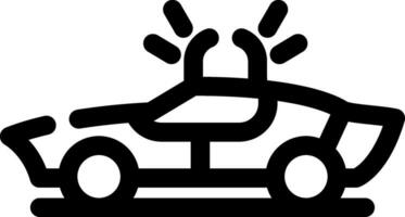 diseño de icono creativo de coche de policía vector