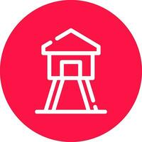 Watchtower Creative Icon Design vector