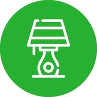 Table Lamp Creative Icon Design vector
