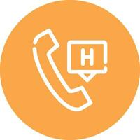 Emergency Call Creative Icon Design vector