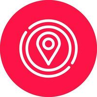 Location Pin Creative Icon Design vector