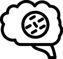 Brain Cancer Creative Icon Design vector