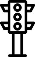 Traffic Light Creative Icon Design vector