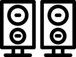 diseño de icono creativo de altavoces vector