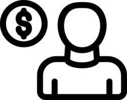 Thinking Money Creative Icon Design vector