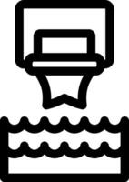 Water Basketball Creative Icon Design vector