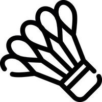 Shuttlecock Creative Icon Design vector