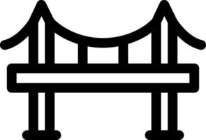 diseño de icono creativo de puente vector