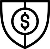 Shield Money Creative Icon Design vector