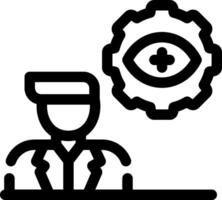 Automatic Eye Examination Creative Icon Design vector