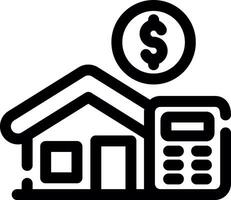 Home Loan Calculator Creative Icon Design vector