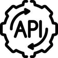 API Creative Icon Design vector