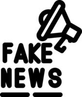 Fake News Creative Icon Design vector