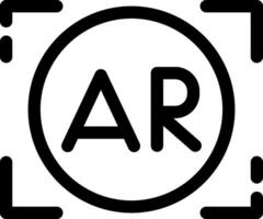 Ar Shooting Creative Icon Design vector