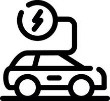 Electronic Car Creative Icon Design vector