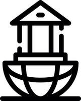 Global Banking Creative Icon Design vector