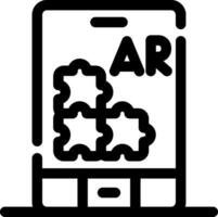 Ar Puzzle Creative Icon Design vector