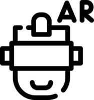 Ar Helmet Creative Icon Design vector