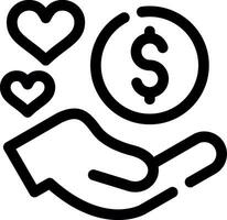 Donation Based Crowdfunding Creative Icon Design vector