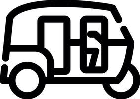 Rickshaw Creative Icon Design vector