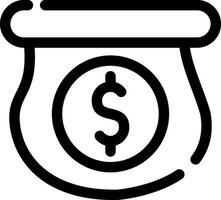 Money Bag Creative Icon Design vector