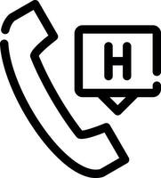 Emergency Call Creative Icon Design vector