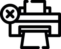 Printer Error Creative Icon Design vector