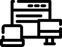 Responsive Design Creative Icon Design vector